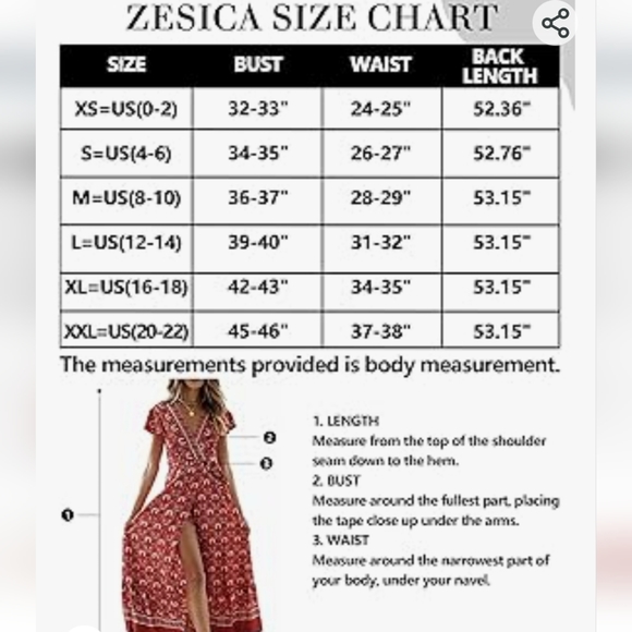 ZESICA Women's Floral Print Wrap V-neck short sleeve Maxi Dress, size L - Picture 13 of 14
